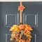 Glitzhome® 14" Fall Metal Acorn, Leaf & Pumpkin Wreath Hanger Set